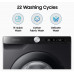 Washing Machine: Samsung 8 kg, 5 star, Eco Bubble Technology, AI Control, Wi-Fi, Digital Inverter, Motor, Fully-Automatic Front Load Washing Machine (WW80T504DAB1TL, Hygiene Steam, Black Caviar)